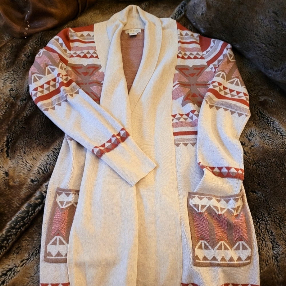 Ruby Moon Southwestern style cardigan
